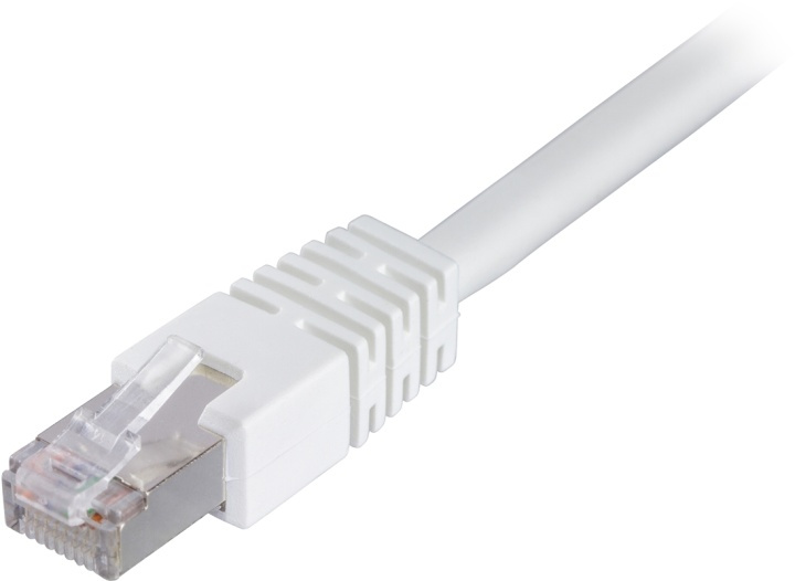 DELTACO F/UTP Cat6 patchkabel, LSZH (Low smoke zero halogen), 0,3m, hv i gruppen COMPUTERTILBEHØR / Kabler og adaptere / Netværkskabler / Cat6 hos TP E-commerce Nordic AB (38-17616)