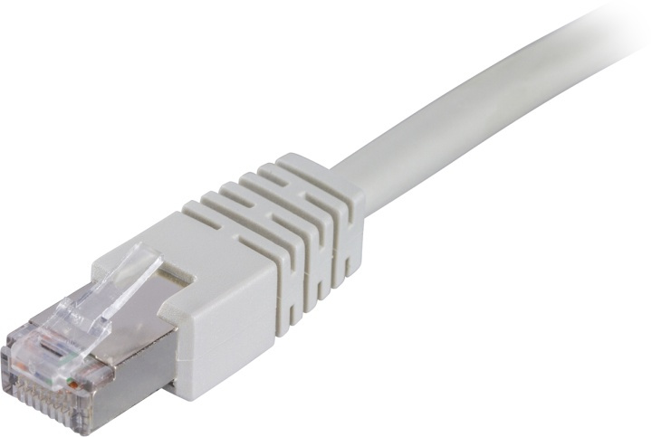 DELTACO, F/UTP, Cat6 patchkabel, LSZH, 0.5m, grå i gruppen COMPUTERTILBEHØR / Kabler og adaptere / Netværkskabler / Cat6 hos TP E-commerce Nordic AB (38-17618)