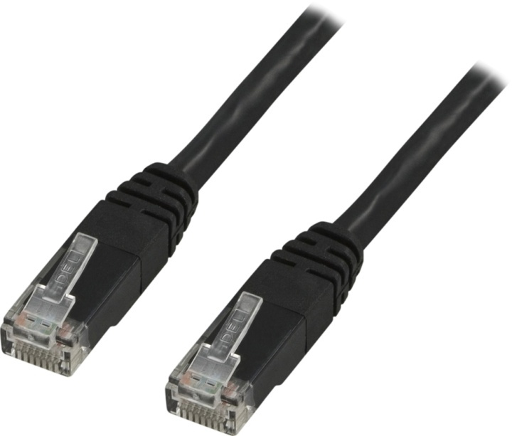 DELTACO U/UTP Cat6 patchkabel, LSZH (Low Smoke Zero Halogen), 30m, sor i gruppen COMPUTERTILBEHØR / Kabler og adaptere / Netværkskabler / Cat6 hos TP E-commerce Nordic AB (38-17736)