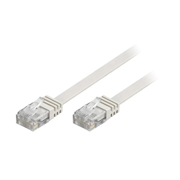 DELTACO U/UTP Cat6 patchkabel, <b>fladt</b> i gruppen COMPUTERTILBEHØR / Kabler og adaptere / Netværkskabler / Cat6 hos TP E-commerce Nordic AB (38-17739)