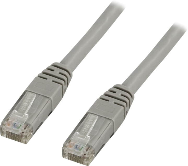 DELTACO U/UTP Cat6 patchkabel, LSZH (Low smoke zero halogen), 0,3m, gr i gruppen COMPUTERTILBEHØR / Kabler og adaptere / Netværkskabler / Cat6 hos TP E-commerce Nordic AB (38-17743)