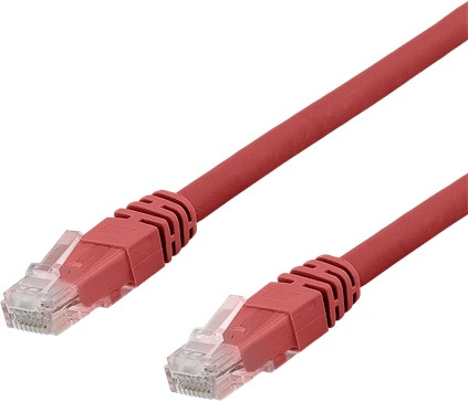 DELTACO U/UTP Cat6 patchkabel, LSZH (Low smoke zero halogen), 0,3m, rö i gruppen COMPUTERTILBEHØR / Kabler og adaptere / Netværkskabler / Cat6 hos TP E-commerce Nordic AB (38-17748)