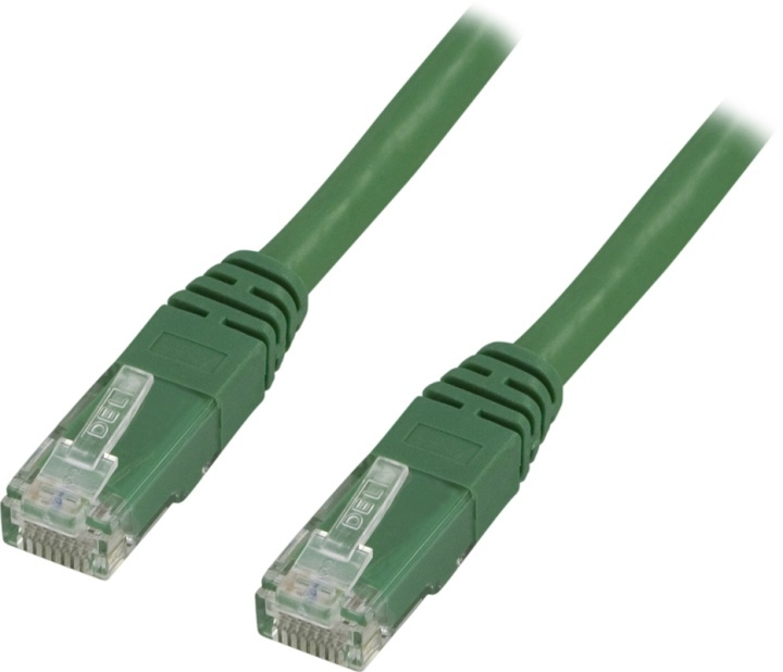 DELTACO U/UTP Cat6 patchkabel, LSZH (Low smoke zero halogen), 1m, grø i gruppen COMPUTERTILBEHØR / Kabler og adaptere / Netværkskabler / Cat6 hos TP E-commerce Nordic AB (38-17787)