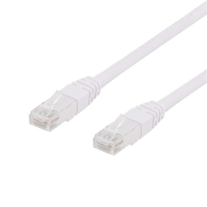 DELTACO U/UTP Cat6 patchkabel, LSZH (Low Smoke Zero Halogen), 0.5m, hv i gruppen COMPUTERTILBEHØR / Kabler og adaptere / Netværkskabler / Cat6 hos TP E-commerce Nordic AB (38-17944)