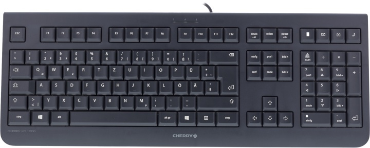 CHERRY KC1000, multimedietastatur, <b>Nordisk Layout</b>, USB, 1,8m k i gruppen COMPUTERTILBEHØR / Mus og tastatur / Tastatur / Med ledning hos TP E-commerce Nordic AB (38-18247)