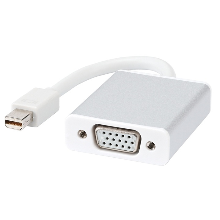 mini DisplayPort til VGA adapter (hvid) i gruppen COMPUTERTILBEHØR / Kabler og adaptere / DisplayPort / Adaptere hos TP E-commerce Nordic AB (38-1841)