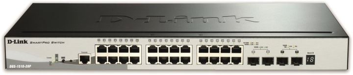 D-Link Gigabit Stackable SmartPro netværksswitch, Layer 2, 10/100/100 i gruppen COMPUTERTILBEHØR / Netværk / Switches / 10/100/1000Mbps hos TP E-commerce Nordic AB (38-18426)