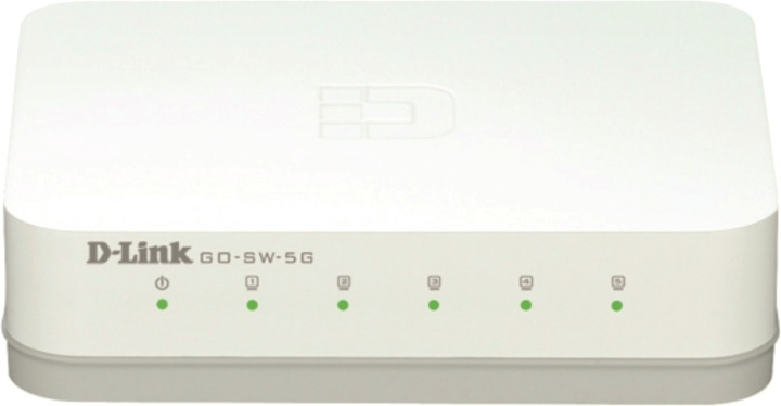 D-link 5-Port Gigabit Easy Desktop Switch, 5-ports 10/100/1000Mbps, i gruppen COMPUTERTILBEHØR / Netværk / Switches / 10/100/1000Mbps hos TP E-commerce Nordic AB (38-18447)