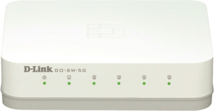 D-link 5-Port Gigabit Easy Desktop Switch, 5-ports 10/100/1000Mbps, i gruppen COMPUTERTILBEHØR / Netværk / Switches hos TP E-commerce Nordic AB (38-18447)