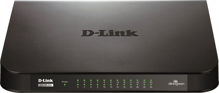 D-Link 24-port Gigabit Easy Desktop Switch, 24-port 10/100/1000Mbps, s i gruppen COMPUTERTILBEHØR / Netværk / Switches / 10/100/1000Mbps hos TP E-commerce Nordic AB (38-18458)