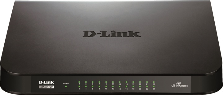 D-Link 24-port Gigabit Easy Desktop Switch, 24-port 10/100/1000Mbps, s i gruppen COMPUTERTILBEHØR / Netværk / Switches hos TP E-commerce Nordic AB (38-18458)