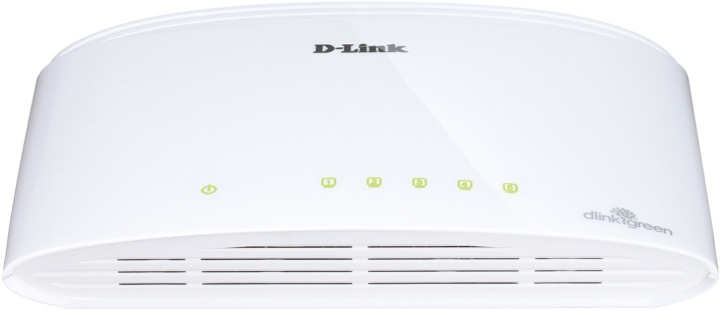 D-Link switch, 5x10/100/1000Mbps, RJ45, til montering på bordet i gruppen COMPUTERTILBEHØR / Netværk / Switches hos TP E-commerce Nordic AB (38-18465)