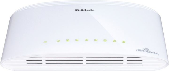 D-Link switch, 8x10/100/1000Mbps, RJ45, til montering på bordet i gruppen COMPUTERTILBEHØR / Netværk / Switches / 10/100/1000Mbps hos TP E-commerce Nordic AB (38-18466)