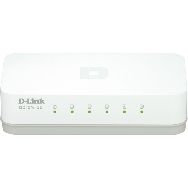 D-link 5-Port Ethernet Easy Desktop Switch, 5-port 10/100Mbps, hvid i gruppen COMPUTERTILBEHØR / Netværk / Switches hos TP E-commerce Nordic AB (38-18481)