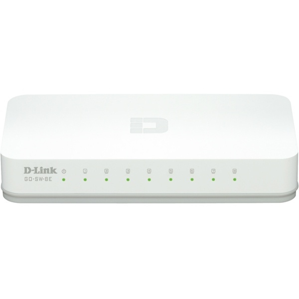 D-Link go GO-SW-8E Switch 8-porte 10/100 i gruppen COMPUTERTILBEHØR / Netværk / Switches hos TP E-commerce Nordic AB (38-18486)