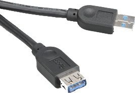 Akasa USB <b>3.0</b> kabel, Type <b>A</b> han - Type <b>A</b> hun, <b> i gruppen COMPUTERTILBEHØR / Kabler og adaptere / USB / USB-A / Kabler hos TP E-commerce Nordic AB (38-19122)