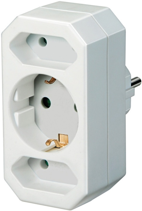 Brennenstuhl strømskinne, 1xCEE 7/4, 2xCEE 7/16, CEE 7/7-stik, hvid (1508050) i gruppen HJEM, HUS & HAVE / Elektricitet & Belysning / Stikdåse hos TP E-commerce Nordic AB (38-19296)
