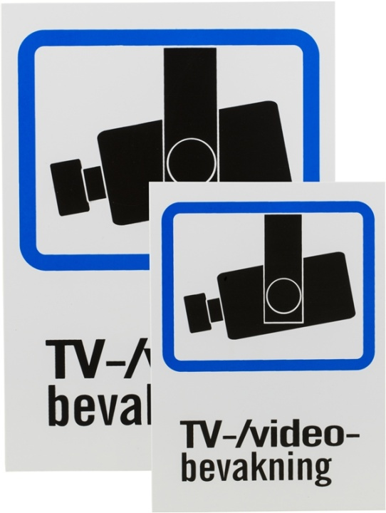 DELTACO Plastskylt, Svensk, TV/Video-overvågning, A4 & A5-størrelse i gruppen HJEM, HUS & HAVE / Alarm, Sikkerhed & Overvågning / Overvågningskameraer / Analog / Tilbehør hos TP E-commerce Nordic AB (38-19418)