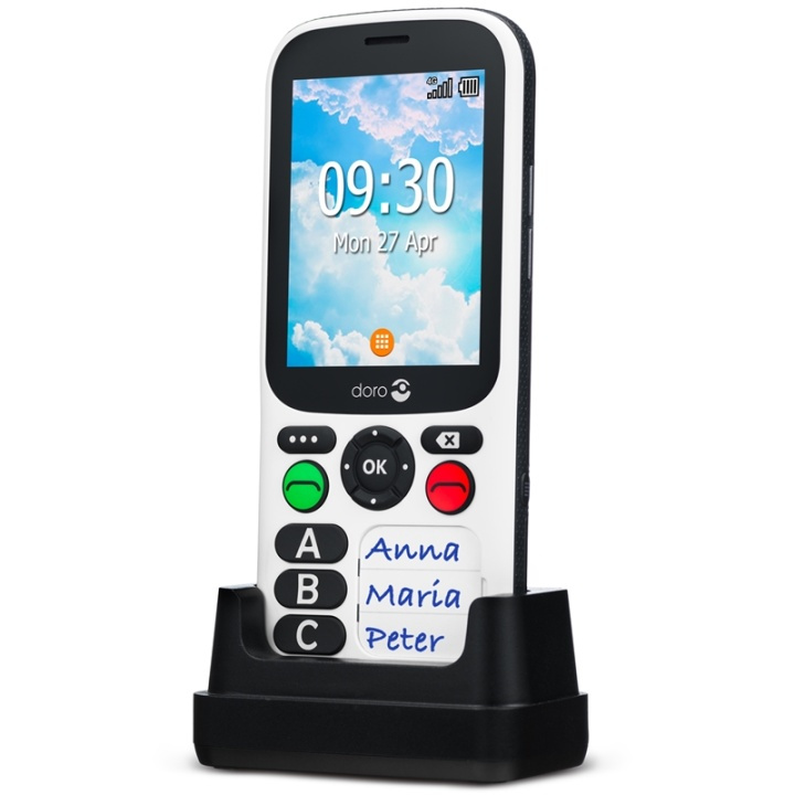 Doro 780X Black/White i gruppen SMARTPHONES & TABLETS / Mobiltelefoner & smartphones hos TP E-commerce Nordic AB (38-19572)