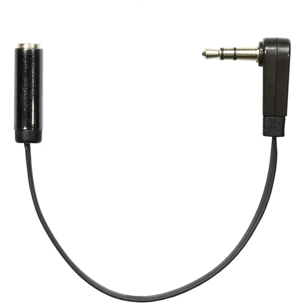 DELTACO lydadapter, vinklet 3,5mm stereo han til 3,5mm stereo hun, 0,1 i gruppen HJEMMEELEKTRONIK / Kabler og adaptere / Audio Analog / 3.5 mm hos TP E-commerce Nordic AB (38-19702)