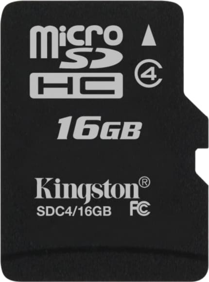 Kingston 16GB microSDHC Class 4 Flash Card Single Pack w/o Adapter (SDC4/16GBSP) i gruppen HJEMMEELEKTRONIK / Lagringsmedier / Hukommelseskort / MicroSD/HC/XC hos TP E-commerce Nordic AB (38-19840)