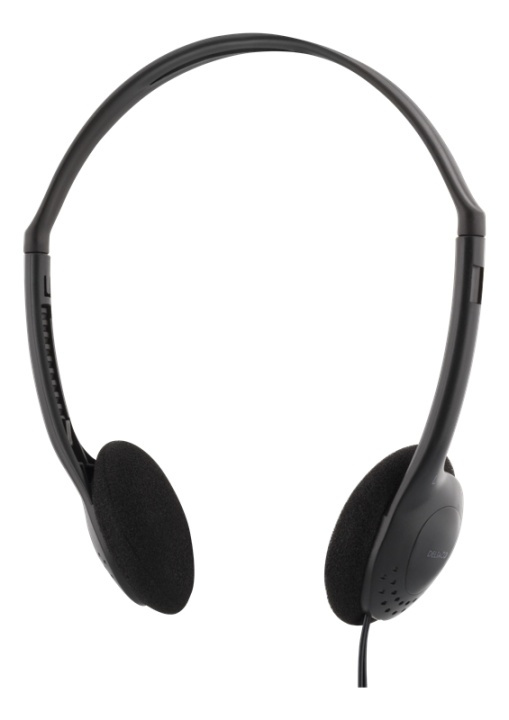 DELTACO Stereo Headphones , volumekontrol, 1x 3,5mm, ca 2m kabel i gruppen HJEMMEELEKTRONIK / Lyd & billede / Hovedtelefoner & Tilbehør / Hovedtelefoner hos TP E-commerce Nordic AB (38-21146)