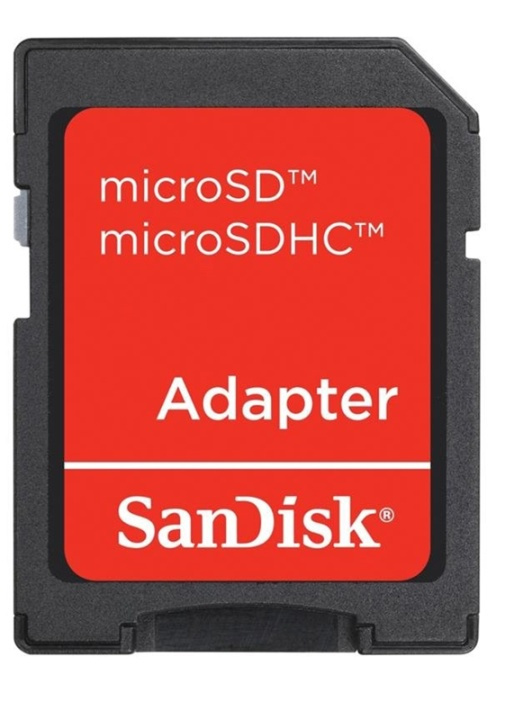 SanDisk microSD/microSDHC-adapter i gruppen HJEMMEELEKTRONIK / Lagringsmedier / Hukommelseskort / Adaptere hos TP E-commerce Nordic AB (38-2138)