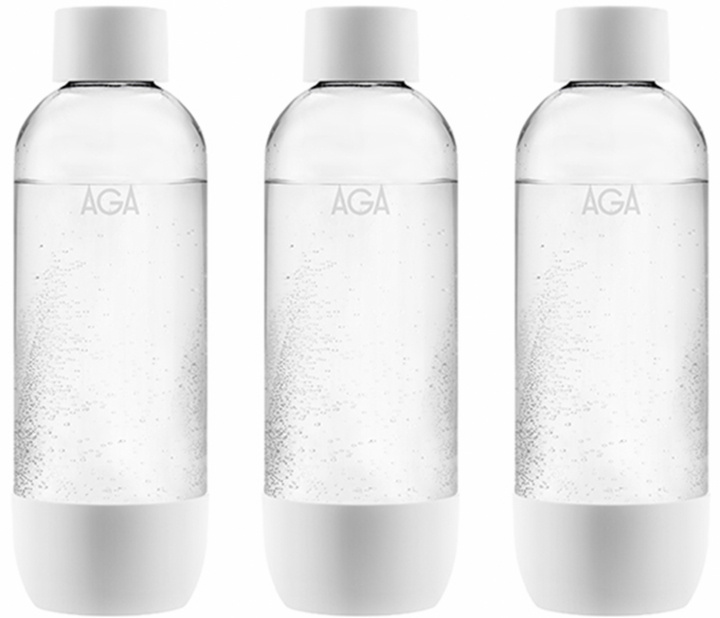 3-pak AGA AQVIA PET-flaske, 1L (hvid) i gruppen HJEM, HUS & HAVE / Husholdningsapparater / Vand & Juice / Kulsyremaskiner / Tilbehør hos TP E-commerce Nordic AB (38-21822PKT)