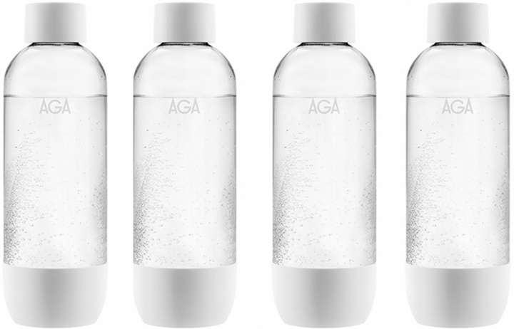 4-pak AGA AQVIA PET-flaske, 1L (hvid) i gruppen HJEM, HUS & HAVE / Husholdningsapparater / Vand & Juice / Kulsyremaskiner / Tilbehør hos TP E-commerce Nordic AB (38-21822PKT2)