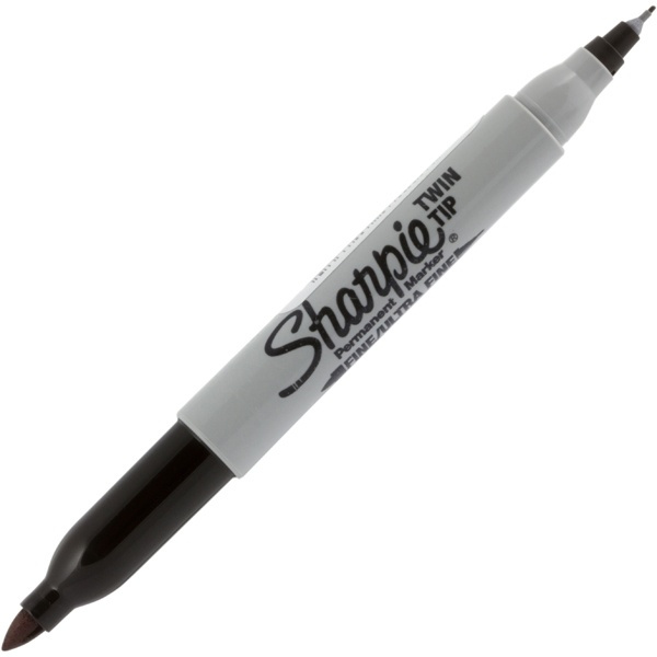 Sharpie Twin Tip Permanent Marker, permanent markørtusch, rund spids/ i gruppen HJEM, HUS & HAVE / Kontorartikler / Kuglepenne hos TP E-commerce Nordic AB (38-22018)