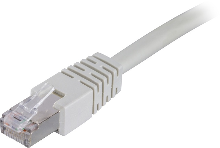 DELTACO F/UTP Cat6 patchkabel, LSZH (Low smoke zero halogen), 0,7m, gr i gruppen COMPUTERTILBEHØR / Kabler og adaptere / Netværkskabler / Cat6 hos TP E-commerce Nordic AB (38-22130)