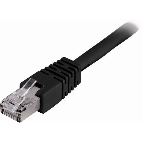 DELTACO F/UTP Cat6 patchkabel, LSZH (Low smoke zero halogen), 30m, sor i gruppen COMPUTERTILBEHØR / Kabler og adaptere / Netværkskabler / Cat6 hos TP E-commerce Nordic AB (38-22142)