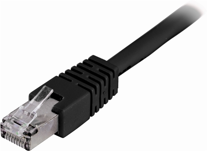 DELTACO F/UTP Cat6 patchkabel, 35m, sort i gruppen COMPUTERTILBEHØR / Kabler og adaptere / Netværkskabler / Cat6 hos TP E-commerce Nordic AB (38-22168)