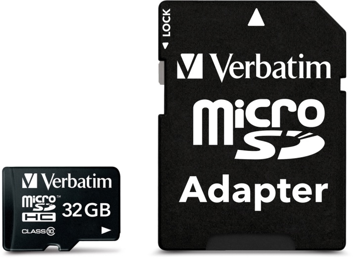 Verbatim microSDHC,<b>32GB</b>, micro Secure Digital High-Capacity, C i gruppen HJEMMEELEKTRONIK / Lagringsmedier / Hukommelseskort / MicroSD/HC/XC hos TP E-commerce Nordic AB (38-23464)