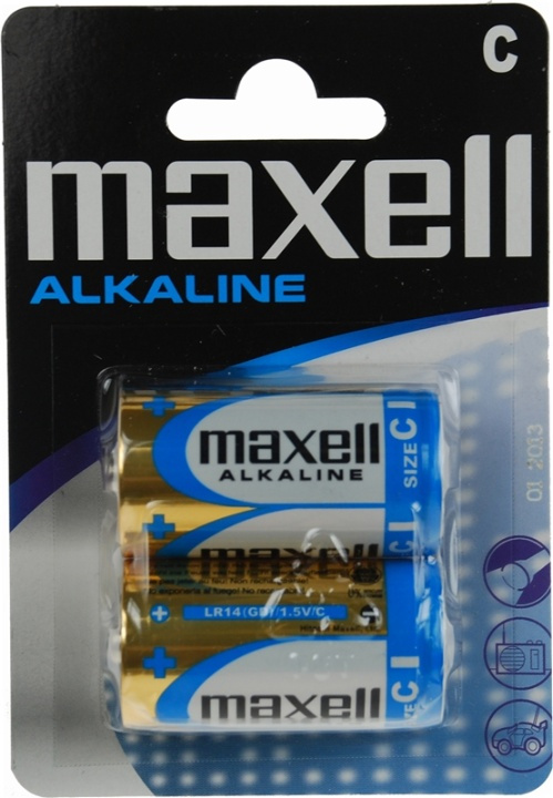 Maxell batterier, C (LR14), Alkaline, 1,5V, 2-pack i gruppen HJEMMEELEKTRONIK / Batterier og opladere / Batterier / Andet hos TP E-commerce Nordic AB (38-23795)