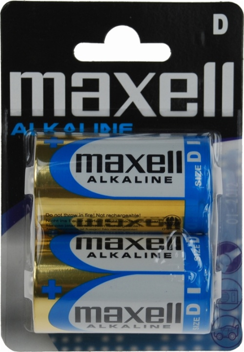 Maxell batterier, D (LR20), Alkaline, 1,5V, 2-pack i gruppen HJEMMEELEKTRONIK / Batterier og opladere / Batterier / Andet hos TP E-commerce Nordic AB (38-23800)