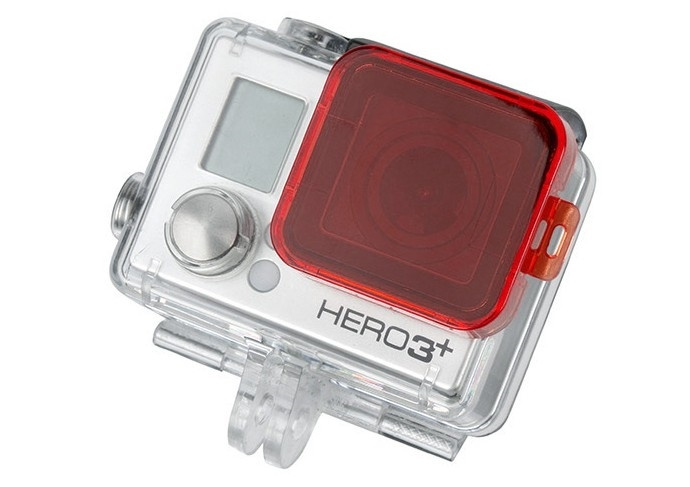 Rødt filter til GoPro Hero3+ i gruppen SPORT, FRITID & HOBBY / Action kameraer og tilbehør / Andet tilbehør hos TP E-commerce Nordic AB (38-2422)