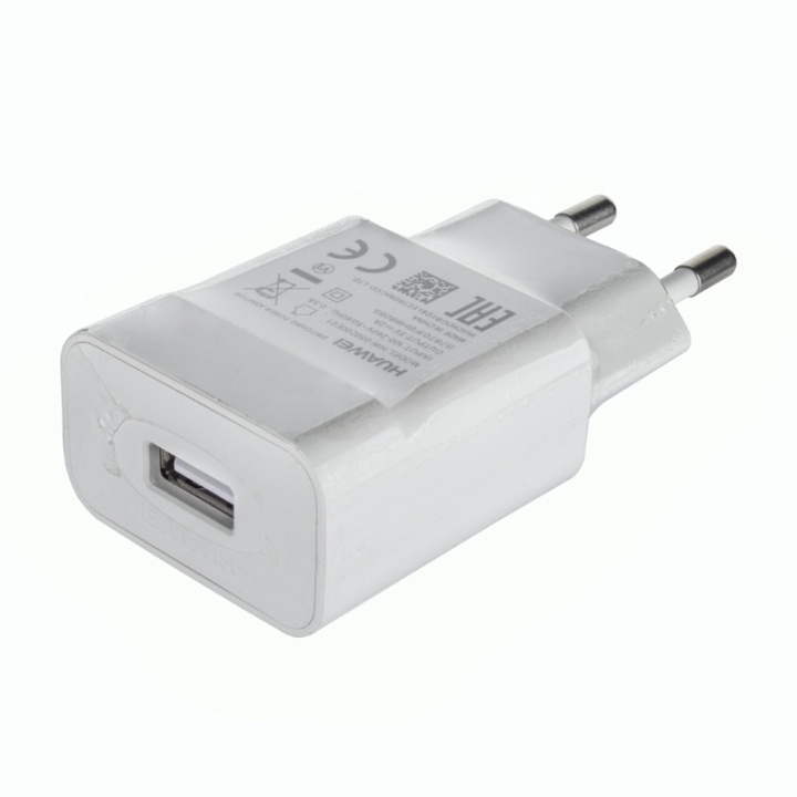 Huawei rejseoplader, hvid (HW-050200E01), bulk i gruppen SMARTPHONES & TABLETS / Opladere og kabler / Vægoplader / Vægoplader microUSB hos TP E-commerce Nordic AB (38-27064)