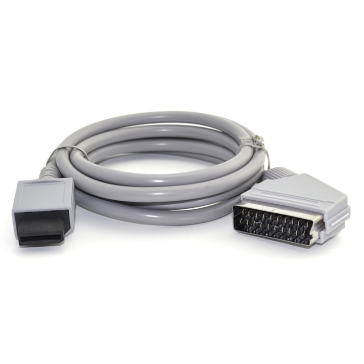 Scart kabel til Nintendo Wii, 1m i gruppen HJEMMEELEKTRONIK / Spilkonsoller og tilbehør / Nintendo Wii hos TP E-commerce Nordic AB (38-27258)