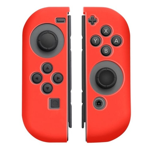 Silikonegreb til Joy-Con controller, Nintendo Switch, Rød i gruppen HJEMMEELEKTRONIK / Spilkonsoller og tilbehør / Nintendo Switch / Tilbehør hos TP E-commerce Nordic AB (38-27526)