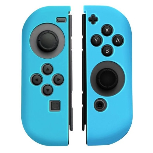 Silikonegreb til Joy-Con controller, Nintendo Switch, Blå i gruppen HJEMMEELEKTRONIK / Spilkonsoller og tilbehør / Nintendo Switch / Tilbehør hos TP E-commerce Nordic AB (38-27527)