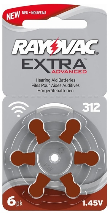 Rayovac AC312 extra advanced - Høreapparatbatteri i gruppen HJEMMEELEKTRONIK / Batterier og opladere / Batterier / Batterier til høreapparater hos TP E-commerce Nordic AB (38-27619)