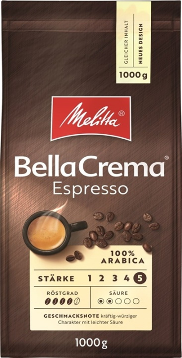 Melitta, Bella Crema Espresso hela kaffebönor i gruppen HJEM, HUS & HAVE / Husholdningsapparater / Kaffe og espresso / Kaffebønner hos TP E-commerce Nordic AB (38-28059)