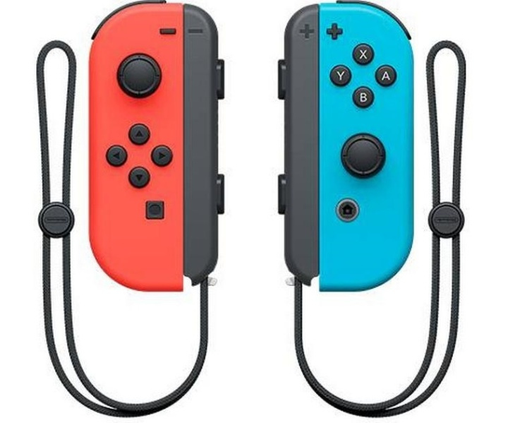 Nintendo Switch Joy-Con Pair - Röd, Blå i gruppen HJEMMEELEKTRONIK / Spilkonsoller og tilbehør / Nintendo Switch / Tilbehør hos Teknikproffset Nordic AB (38-28232)