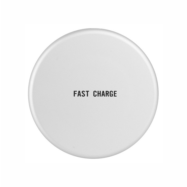 Trådløs oplader Qi round Charging pad (Q16) i gruppen SMARTPHONES & TABLETS / Opladere og kabler / Trådløs Qi oplader hos TP E-commerce Nordic AB (38-28370)