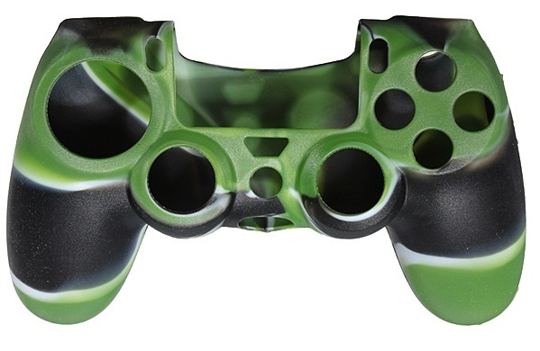 Silikonegreb til controller, Playstation 4, Camouflage Green i gruppen HJEMMEELEKTRONIK / Spilkonsoller og tilbehør / Sony PlayStation 4 / Tilbehør hos TP E-commerce Nordic AB (38-28611)