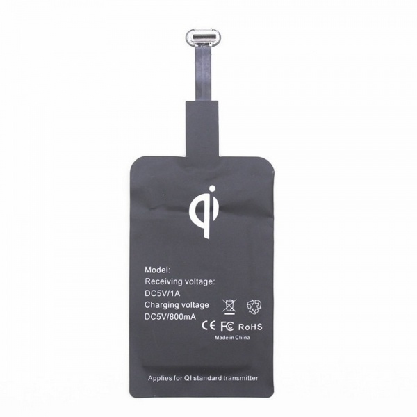 Trådlös Qi Mottagare med USB-C för trådlös laddning i gruppen SMARTPHONES & TABLETS / Opladere og kabler / Trådløs Qi oplader hos TP E-commerce Nordic AB (38-28632)
