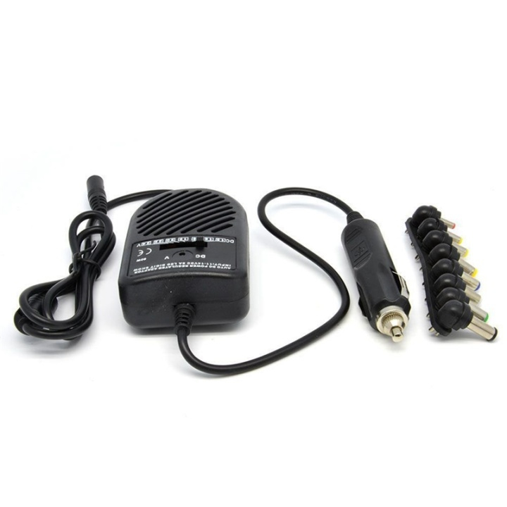 Universal DC-adapter til notebook til bil med 8 stik i gruppen COMPUTERTILBEHØR / Bærbare computere og tilbehør / Oplader / Bilopladere hos TP E-commerce Nordic AB (38-28700)