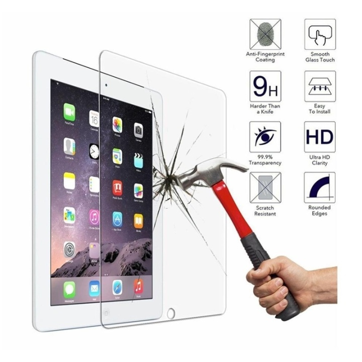 Hærdet glas til iPad 9.7, 2017 i gruppen SMARTPHONES & TABLETS / Tablet beskyttelse / Apple iPad hos TP E-commerce Nordic AB (38-28775)