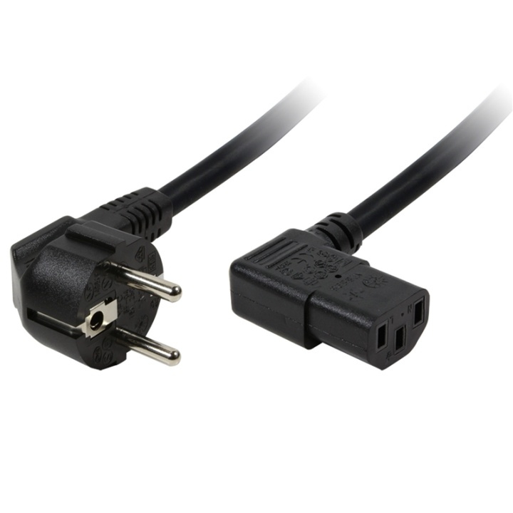 LogiLink Apparatkabel CEE 7/7 90° - C13 i gruppen COMPUTERTILBEHØR / Kabler og adaptere / Elkabler hos TP E-commerce Nordic AB (38-28831)